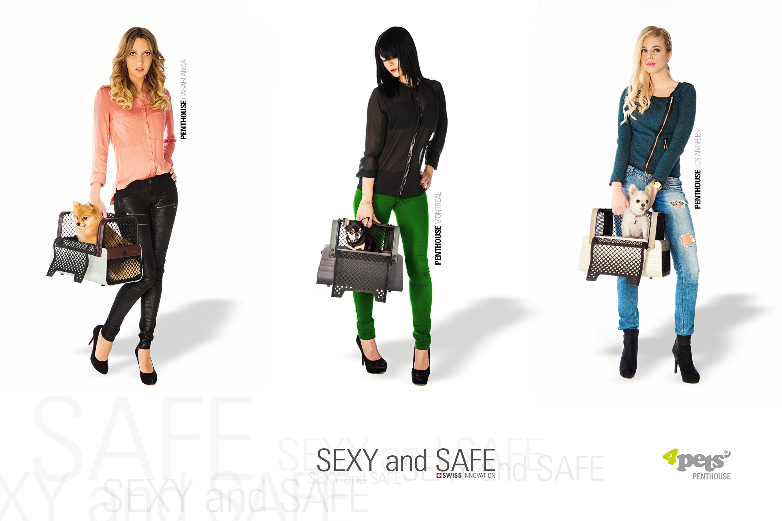 Amazon.co.jp: 4Pets ペントハウス ペット キャリー ロサンゼルス 小型